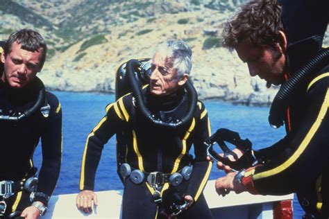 Jacques Cousteau underwater